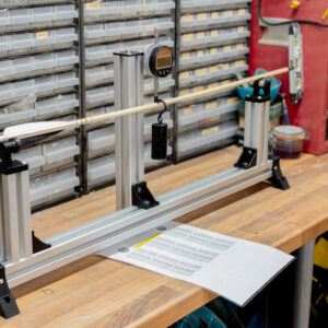 Arrow spine testing jig